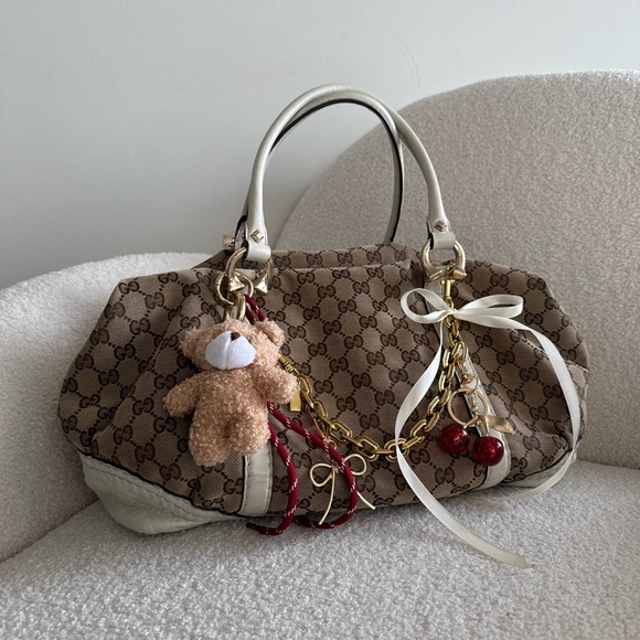 authentic vintage Gucci GG Canvas Bowler Shoulder Bag - Picture 11 of 12